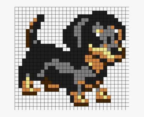 Perler Dog Pattern, Dog Pixel Art 32x32, Puppy Perler Bead Patterns, Perler Bead Dog Patterns, Large Perler Bead Patterns, Dog Perler Bead Patterns, Dog Perler Bead, Dog Pixel Art, Pixel Dog