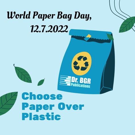 My dear world, Greetings of the day. Say YES to paper bags instead of plastic carry bags. For your healthy body you must maintain perfect environment through biodegradable products. World Paper Bag Day wishes to all. Regards Dr. BGR Publications #july12 #paperbag #ecology #environment #biodegradable #drbgrpublications #DrBGR Paper Bag Day Poster, Greetings Of The Day, Greetings For The Day, Dear World, Happy Birthday Cupcakes, Day Wishes, Birthday Cupcakes, Paper Bags, Say Yes