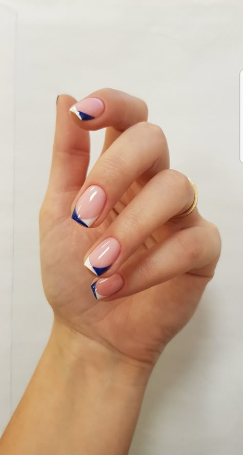 French Nail Trends, French Nails Pink, Colored French Nails, Nails French Tips, Colored Nail Tips, Cruise Nails, Gel Nails French, Classic Nail, Gel French Manicure