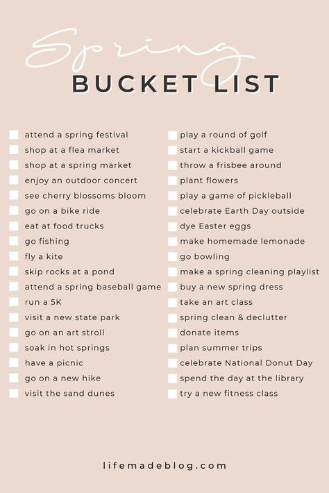 Bff Bucket List, Spring Bucket List, Best Friend Bucket List, Paris Bucket List, Bucket List For Teens, Bucket List Life, Herbst Bucket List, Bucket List Ideas, Spring Fun