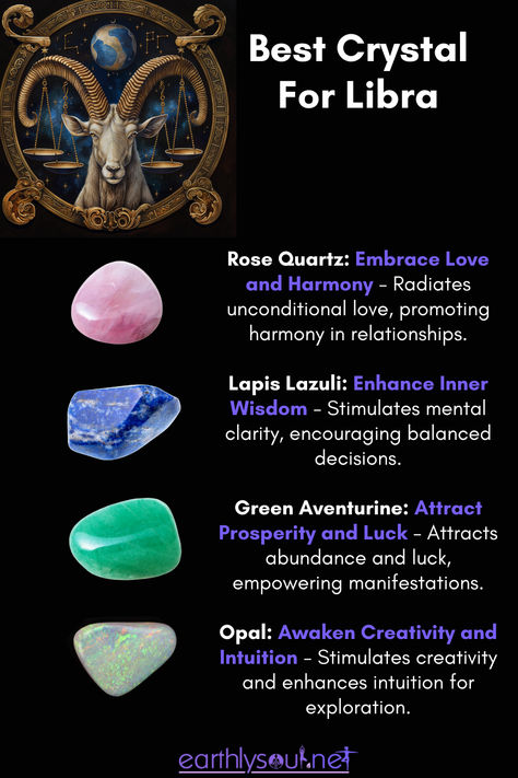 Four crystals to enhance balance and harmony for Libra Stones For Libra Zodiac, Crystal For Libra Zodiac, Crystals For Libra Zodiac Signs, Libra Crystals And Stones, Crystals For Libras, Libra Crystals, Libra Stone, Libra Sun Sign, Energy Stones Crystal Healing