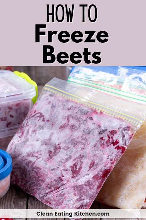 Freezing beets is a great way to preserve them to enjoy in the future. Learn how to freeze blanched raw beets or fully cooked beets. Don’t miss this simple guide for how to freeze beets. How To Freeze Beets, Freezing Beets, How To Store Beets, Roasting Beets, Canned Pickled Beets, Cooked Beets, How To Boil Beets, Cooking Beets, Raw Beets