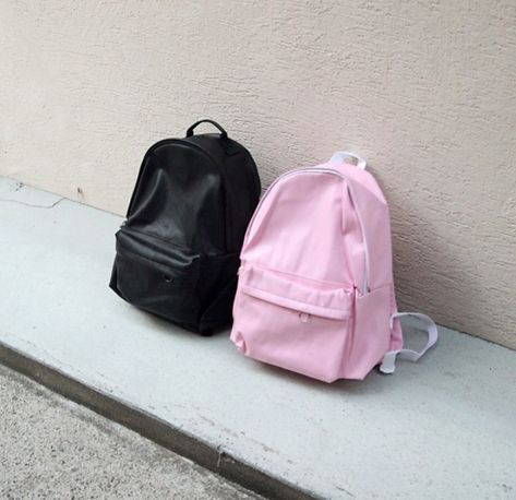 Aesthetic Backpack, School Supplies List, Princess Bubblegum, Opposites Attract, Boys Backpacks, Black Boys, Black And Pink, Pink And Black, Black Aesthetic