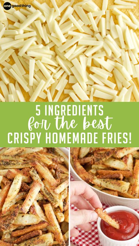 Homemade Crinkle Fries, Homemade Fries In Deep Fryer, Home Made French Fries, Homemade Home Fries, Italian Fries, French Fries At Home, Fries At Home, Crinkle Fries, Oven Baked Fries