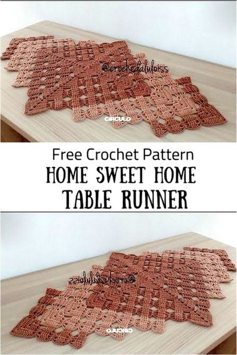 Taplak Meja Crochet, Crochet Table Topper, Christmas Table Runner Pattern, Crochet Tablecloth Pattern, Free Crochet Doily Patterns, Crochet Placemats, Crochet Table Runner Pattern, Crochet Table, Lace Table Runners