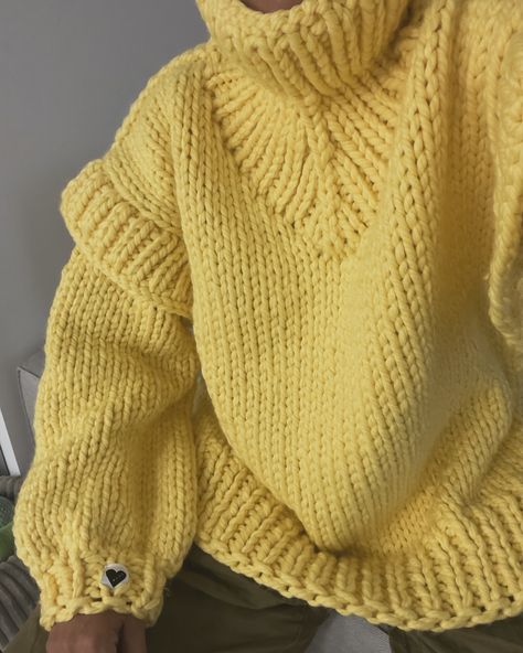 ☀️🐝🐻 pastel yellow still available 💥 #sweater #oversized #chunky #knit #fashion #knitwear #mumshandmade #trending Yellow Crochet Sweater, Yellow Sweater Outfit, Fashion Knitwear, 2024 Style, Crochet Inspo, Crochet Stitches For Beginners, Womens Sweaters, Sweater Oversized, Yellow Sweater