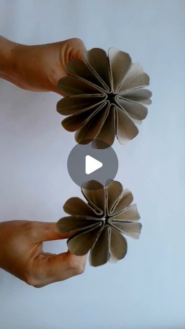 Elena's Craft Studio on Instagram: "If you've collected empty paper rolls and you wonder what to do with them, this is your sign - make some beautiful flowers! 🌼

They may look a bit difficult, but I assure you they are pretty simple to make. ✅

This DIY recycling project is really easy and pleasant to make. ♻️

For one flower you need 3 paper rolls! 😉

You can find more creative craft ideas on my YouTube channel (link in bio). Enjoy! ❤️

#elenascraftstudio #diy #paperroll #papercrafts" Recycled Toilet Paper Rolls Ideas, Crafts Out Of Toilet Paper Rolls, Things To Make With Toilet Paper Rolls, Toilet Paper Roll Birds, Toilet Paper Roll Flowers, Tissue Roll Crafts, Toilet Paper Flowers, Toilet Paper Roll Diy, Creative Craft Ideas