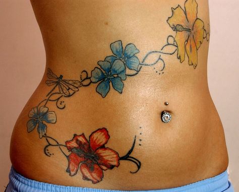 Abdominal Tattoos, Plus Size Stomach, Plus Size Stomach Tattoo, Abdominal Tattoos Women, Tattoo Ideas Tumblr, Belly Button Tattoos, Waist Tattoo, Button Tattoo, Stomach Tattoos Women