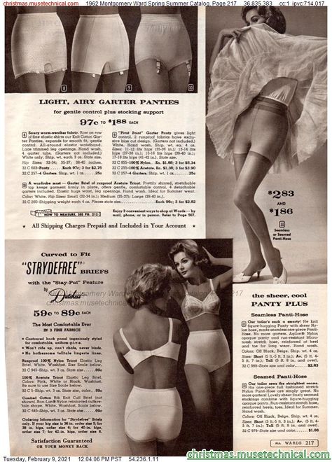 1962 Montgomery Ward Spring Summer Catalog, Page 217 - Christmas Catalogs & Holiday Wishbooks 1960s Lingerie, Nba Cheerleaders, Beautiful Aged Women, Sears Catalog, White Slip Dress, Montgomery Ward, Christmas Catalogs, White Slip, Vintage Portraits