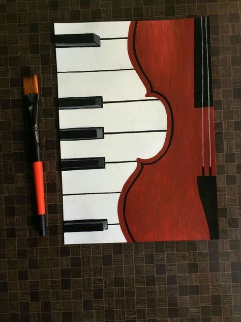 قلعة هاول المتحركة, Music Art Painting, Mini Tela, Easy Acrylic Painting Ideas, Pencil Drawing Images, Easy Acrylic Painting, Acrylic Painting Ideas, Small Canvas Paintings, Simple Canvas Paintings