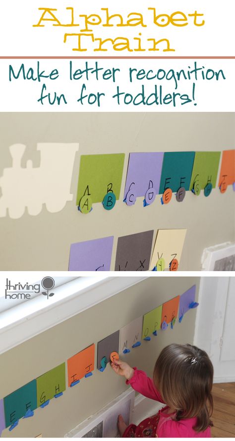 Alphabet train // this would be good to sew with felt and Velcro to re-use as a carpet activity Alphabet Train, Train Cars, Toddler Education, Teaching Toddlers, Alphabet Preschool, Toddler Learning Activities, Learning Letters, Alphabet Activities, Preschool Fun