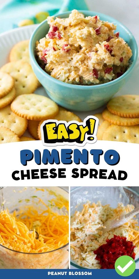 Homemade Pimento Cheese Spread Pimento Cheese Spread Recipe, Grilled Cheese Sides, Easy Pimento Cheese, Guy Food, Southern Party, Pimento Cheese Sandwiches, Pimento Cheese Spread, Homemade Pimento Cheese, Peanut Gallery