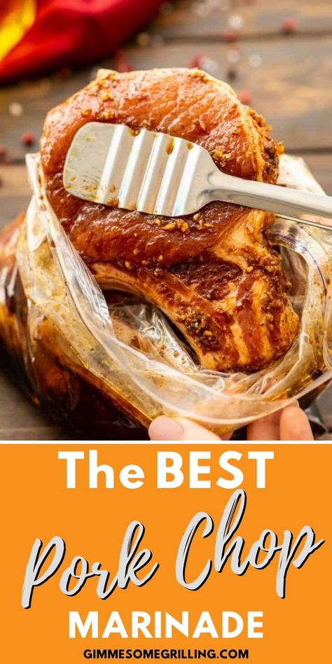 Grilled Pork Chops Boneless, Grilling Thick Pork Chops, Thick Cut Pork Chop Recipes, Pork Chops Marinade, Center Cut Pork Chop Recipes, Thick Pork Chop Recipe, Easy Pork Chop Marinade, Pork Chops On The Grill, Best Pork Chop Marinade