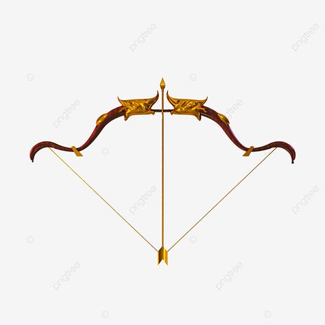 Golden Bow And Arrow, Gold Bow And Arrow, Miraculous Au, Halo Backgrounds, Arrow Bow, Arrow Png, Cute Arrow, Arrow Clipart, Metal Numbers