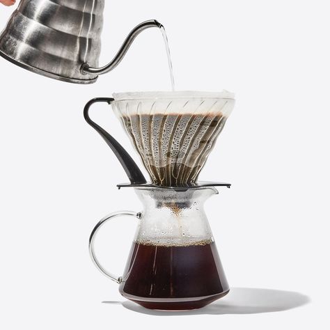 Pour Over Coffee Gear - How to Make the Best Pour Over Coffee | Bon Appétit Coffee To Water Ratio, Ways To Make Coffee, Iced Coffee At Home, How To Make Ice Coffee, Pour Over Coffee Maker, Make Coffee, Coffee Dripper, Coffee Filters, Pour Over Coffee