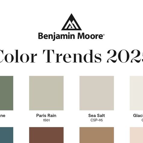 Benjamin Moore on Instagram: "Embrace the beauty of quietly colorful hues with the #ColorTrends2025 palette. Calm and confident, they invite you to consider all ends of the color spectrum, transitioning gracefully from room to room, and exuding warmth, comfort, and a sense of ease. Which one is your favorite? #BenjaminMoore #Paint #Home #InteriorDesign" Paint Colors For Home 2025, Benjamin Moore Color Palette, Magnolia Paint Colors, Magnolia Paint, Colour Trend, Trends 2025, Benjamin Moore Colors, Kitchen Paint Colors, Color Spectrum