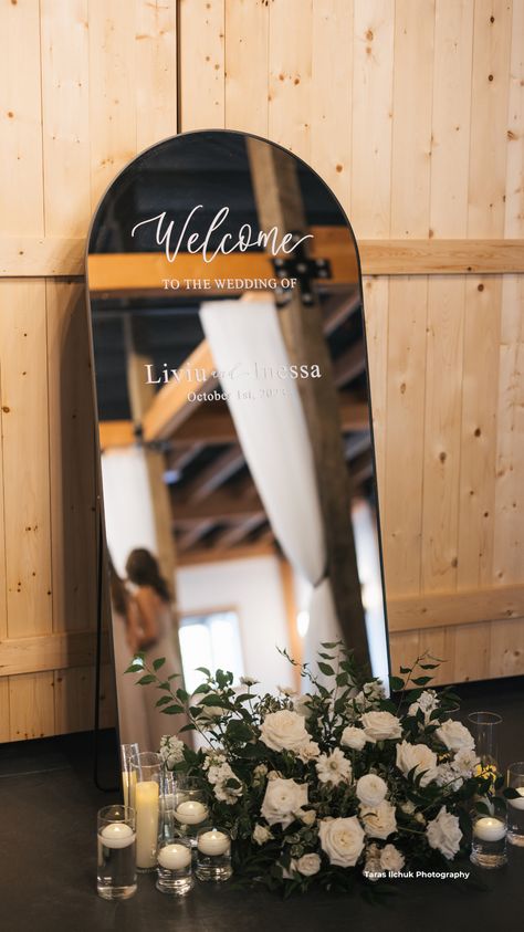 Liljebeck Farms | Woodinville, WA Wedding Venues Indoor Elegant, Wedding Boards, Wedding Mirror, Wedding Venues Indoor, Luxury Wedding Decor, All White Wedding, Wedding Vision, Wedding Event Venues, Church Decor