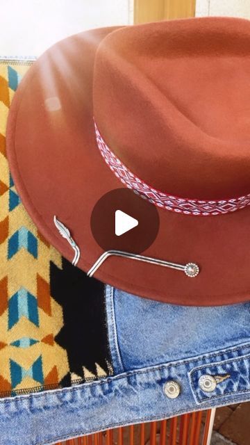 Ahava Design • Jessica Hathcock on Instagram: "NOW AVAILABLE! DM me for first dibs. This hat hugger can be worn on the outside of a cowboy hat or on top of a flat brim boho hat. Win win! 🤌🏼 #hathugger #hatpin #sterlingsilver #westernstyle #westernhat #southweststyle #bohohat #bohostyle #handmade #uniquejewelry #ahavadesign" Boho Hat, Western Hats, Southwest Style, Hat Pins, Cowboy Hat, Dm Me, Western Fashion, Cowboy Hats, Boho Fashion