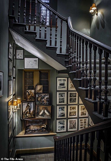 Bar Theater Room, The Fife Arms, Fife Arms, Ornate Bed, Landing Stairs, Hall Entrance, Stairways To Heaven, Hotel Meeting, Hotel Owner