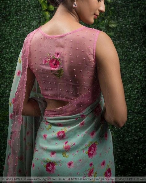 Essential Blouse Designs For Designer Sarees! • Keep Me Stylish Blouse Designs For Designer Sarees, Blouses Designs Latest, Net Blouse Designs, Latest Blouse Design, Sleeveless Blouse Designs, Netted Blouse Designs, Net Blouse, Blouses Designs, Sari Design