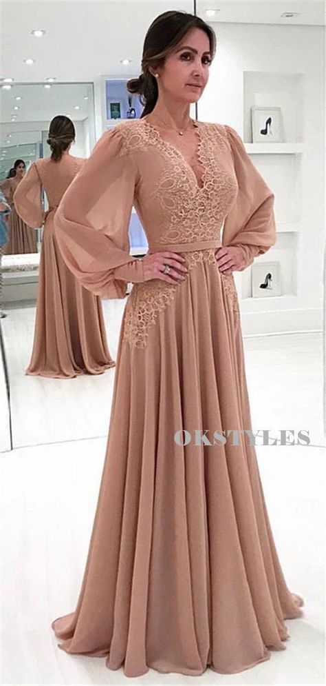 cd0dce8fca267bf1fb86cf43e18d5598desc45081513ri Applique Prom Dress, Prom Dress A Line, Baju Kahwin, Prom Dress Lace, A Line Prom Dress, Long Sleeve Prom, Vintage Prom, Elegant Prom Dresses, Wedding Spring