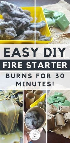 Diy Fire Starter, Homemade Fire Starters, Camping Fire Starters, Fire Starters Diy, Camping Hacks Diy, Survival Supplies, Fire Starter, Survival Food, Honda Fit