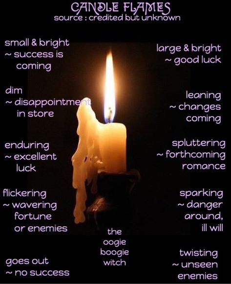 Candle Magic Color Meaning, Candle Wax Reading Symbols, Candle Dressing Ideas, Candle Flames Meaning, Candle Magic Flame Meaning, Pyromancy Divination, Magic Candles Witches, Candle Scrying, Candle Spiritual Meaning