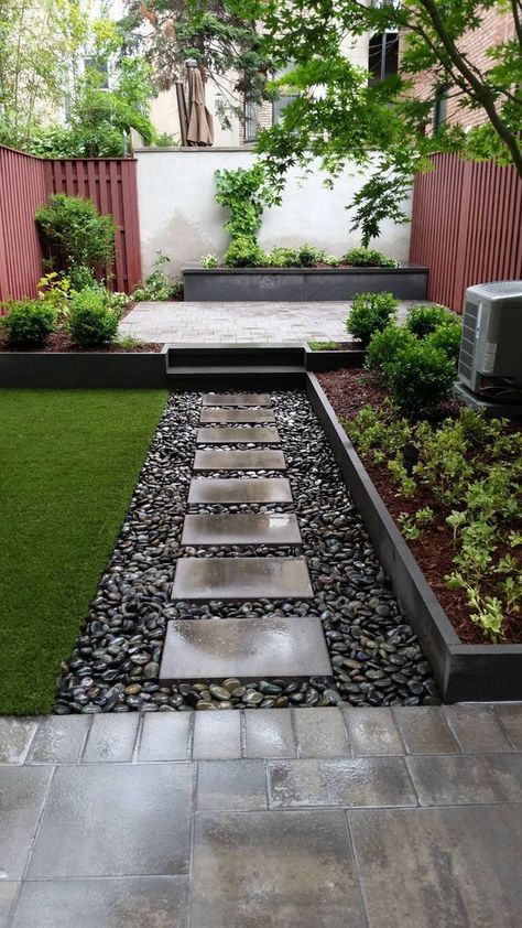 home decor, residential architecture, home, residence, outdoor design, patio, pavers Garden Landscaping Diy, Garden Decking, Decking Ideas, Side Yard Landscaping, Contemporary Patio, Desain Lanskap, Garden Makeover, التصميم الخارجي للمنزل, Outdoor Gardens Design