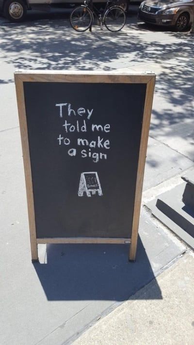 23 People You Can't Even Be Mad At Because They're Technically Following The Rules Cafe Chalkboard, Funny Bar Signs, Coffee Shop Signs, Sidewalk Signs, Wet Floor Signs, Sidewalk Sign, Cafe Sign, Sandwich Board, Coffee Signs