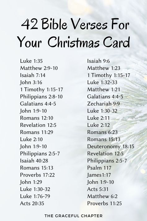 42 bible verses for christmas cards Best Christmas Bible Verses, Christmas Themed Bible Verses, Christian Christmas Verses, Bible Verse For Christmas Card, Christmas Card Bible Verses, Bible Verses For Christmas Cards, Christmas Card Sayings Christian, Christmas Bible Verse Scriptures, Christmas Verses Bible