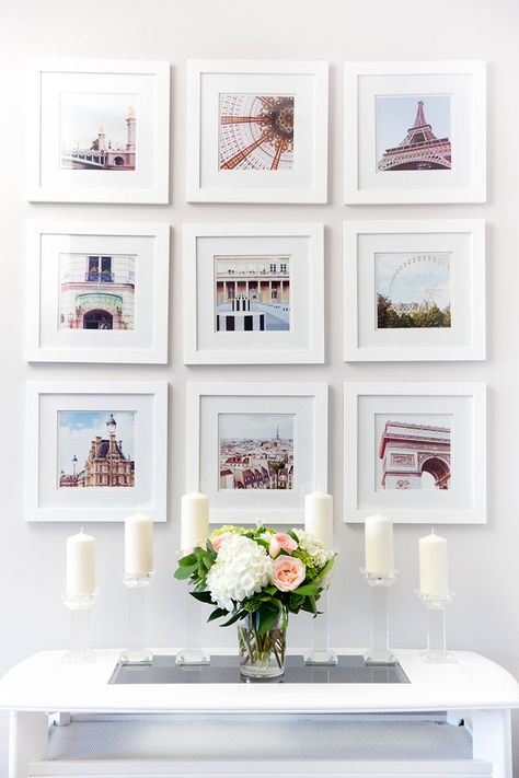 Anna Tsoulogiannis’ home decor inspiration. Are you looking for unique and beautiful art photos or poster prints (not the ones featured in this pin) to create your gallery walls? Visit bx3foto.etsy.com and follow us on IG @bx3foto #decor #interiordesign #gallerywall #artwall #photoprints #artphotos #finephotography #posters #bx3foto Travel Photos Display, Photowall Ideas, Travel Gallery Wall, Exposition Photo, Photo Wall Gallery, Framed Pictures, Gallery Wall Decor, Travel Wall, Photography Wall