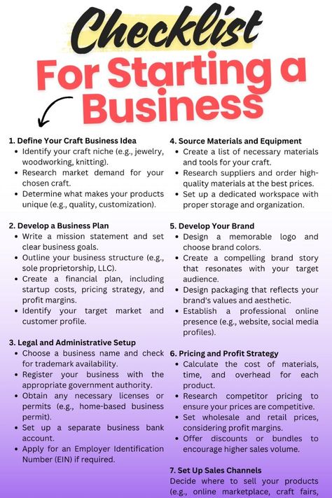 Use this comprehensive checklist to start your dream business remotely and build your brand with confidence. Also, check 35 crafts and business ideas that make serious money ($650/day and more). How To Start A Craft Business From Home, Craft Business Ideas, Business Llc, Writing A Mission Statement, Easy Business Ideas, Business Crafts, Business Binders, Paper Forms, Starting Business