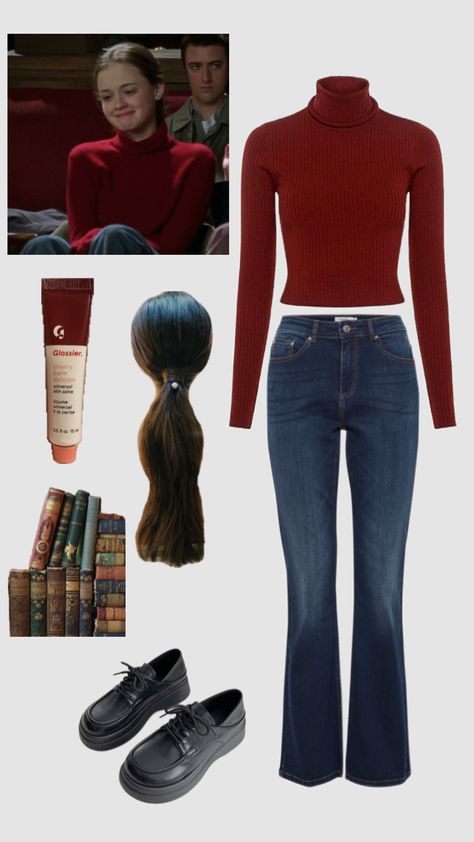 Rory Gilmore Outift #outfitinspo #rorygilmore #gilmoregirl #books Rory Outfits Inspiration, Rory Gilmore Outfit Inspo Summer, Rory Gilmore Aesthetic Outfits Summer, How To Look Like Rory Gilmore, Rory Gilmore Winter Outfits, How To Dress Like Rory Gilmore, Rory Gilmore Fits, Rory Gilmore Summer Outfit, Rory Gilmore Clothes