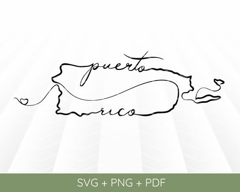 Puerto Rican Island Tattoo, Simple Puerto Rico Tattoos, Puerto Rico Map Art, Made In Puerto Rico Tattoo, Puerto Rico Outline Tattoo, Puerto Rico Wall Art, Puerto Rico Map Tattoo, Coqui Tattoo Puerto Rico, Taino Indians Puerto Rico Tattoo