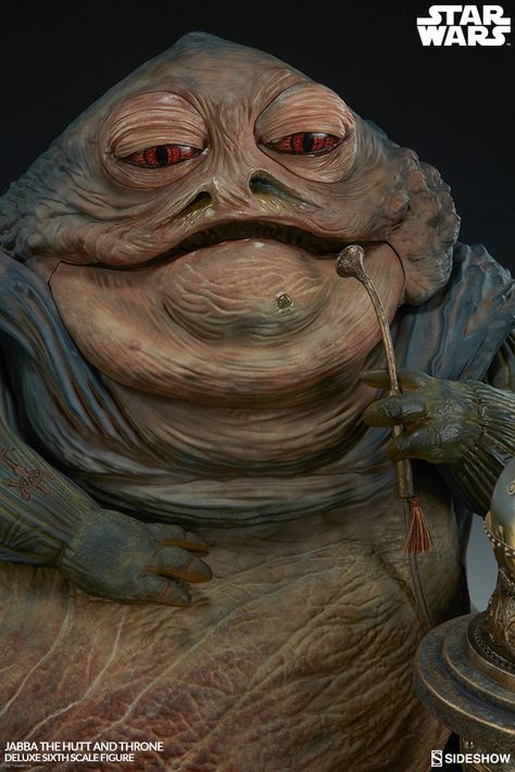 Star Wars – Jabba the Hutt and Throne Deluxe 1/6 Scale! | Serpentor's Lair Salacious Crumb, Star Wars Makeup, Jabba The Hut, Arte Hip Hop, Jabba The Hutt, Return Of The Jedi, Star Wars 2, Star Wars Wallpaper, Star Wars Artwork