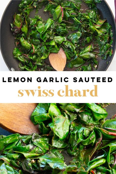 Cooking Swiss Chard, Swiss Chard Recipes Easy, Rainbow Chard Recipes, Swiss Chard Recipe, Sauteed Swiss Chard, Veggie Side Dish, Swiss Chard Recipes, Chard Recipes, Veggie Delight