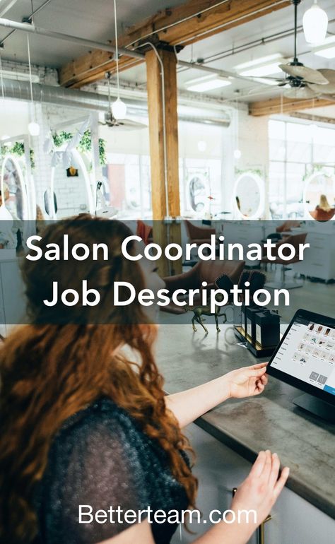 Learn about the key requirements, duties, responsibilities, and skills that should be in a salon coordinator job description. Receptionist Jobs, Job Description Template, Office Administration, Leadership Abilities, Salon Software, Marketing Skills, Computer Software, Job Board, Med Spa