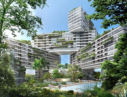 Urban Habitat Award: OMA / Ole Scheeren’s The Interlace in Singapore Oma Architecture, Ole Scheeren, Singapore Architecture, Singapore Garden, World Architecture Festival, Rem Koolhaas, Residential Development, Apartment Architecture, Architectural Projects