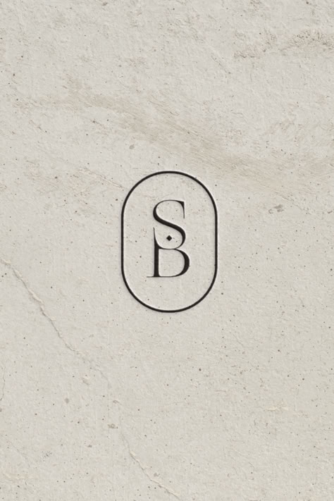 Elegant and minimal S and B monogram logo. Bs Initial Logo, B And S Logo, Elegant Monogram Logo, S B Logo Design, St Logo Design Letter, Ss Logo Design Style, Sj Monogram, Bc Monogram, S B Logo