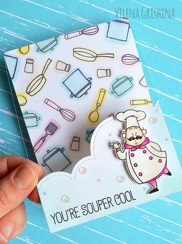 Untitled | by Vilena Grishina Diy Menu Cards, Chef Card, Mft Stamps Cards, Recipe For Happiness, Menu Card Design, Cut Recipe, Food Cards, Mft Cards, Mft Stamps