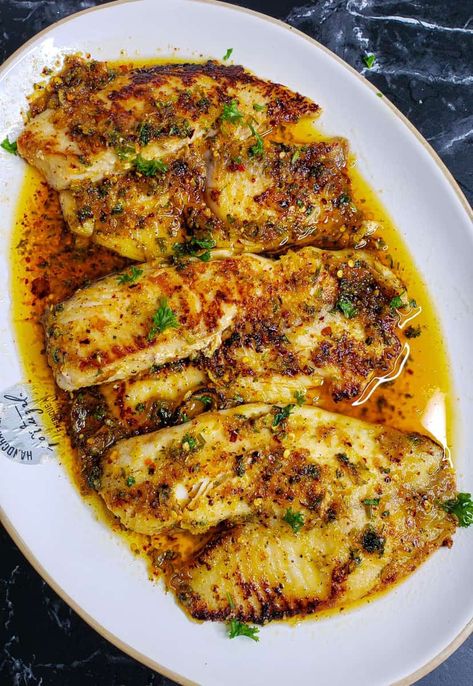 This Pan Seared Lemon Pepper Tilapia drenched in savoury lemon butter sauce is flaky and juicy ready in less than 30 minutes. Oven Baked Lamb Chops, Lamb Chops Oven, Lemon Pepper Tilapia, Baked Lamb Chops, Lemon Tilapia, Baked Tilapia Recipes, Doughnut Recipe Easy, Lamb Chop Recipes, Seasoned Veggies