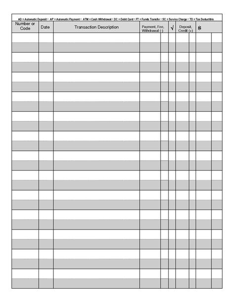 Free+Printable+Blank+Check+Register Printable Check Register, Balance Sheet Template, Checkbook Register, Printable Checks, Blank Check, Sign In Sheet, Blank Business Cards, Check Register, Printable Chart