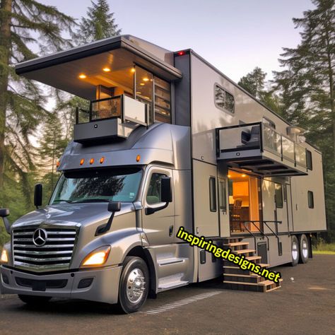 Truck House, Luxury Campers, Lake House Food Ideas, Luxury Motorhomes, Food Summer, Lake Food Ideas Summer, Rv Homes, Food Ideas Summer, Lake Food Ideas