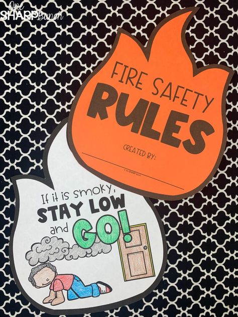 Fire Safety Theme Preschool, Fire Prevention Crafts, Fire Safety Craft, Fire Safety Week Crafts, Fire Safety Booklet, Fire Prevention Activities, Fire Safety Kindergarten, Fire Prevention Week Preschool, Fire Safety Week Activities