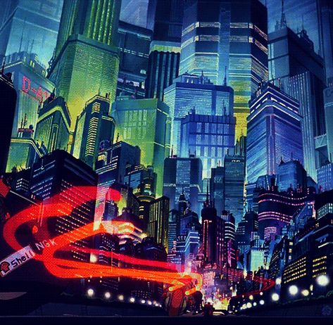 Space Ghost, Neo Tokyo, Anime City, Arte 8 Bits, Creation Art, 8bit Art, New Retro Wave, Cyberpunk City, Arte Cyberpunk