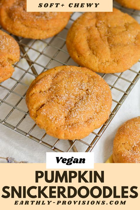 Egg Free Pumpkin Desserts, Easy Vegan Pumpkin Cookies, Pumpkin Desserts Eggless, Vegan Pumpkin Spice Sauce, Egg Free Fall Desserts, Thanksgiving Desserts Egg Free, Dairy Free Pumpkin Snickerdoodles, Vegan Pumpkin Cookies Healthy, Vegan Spice Cookies