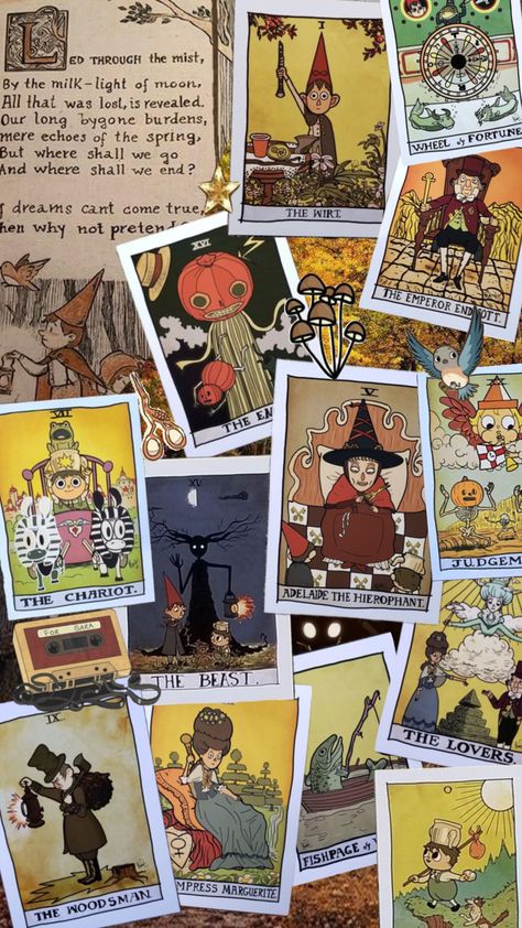 over the garden wall Over The Garden Wall Wallpaper, Halloween Care Packages, Apple Lessons, Halloween Movie Night, Wall Phone, The Hierophant, Over The Garden Wall, Autumn Scenery, Book Art Diy