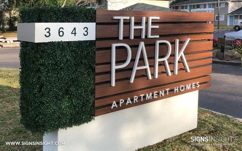 Granite Sign, Monument Ideas, Monument Signage, Dental Design Interior, School Signage, Business Signs Outdoor, Entrance Signage, Park Signage, Front Wall Design