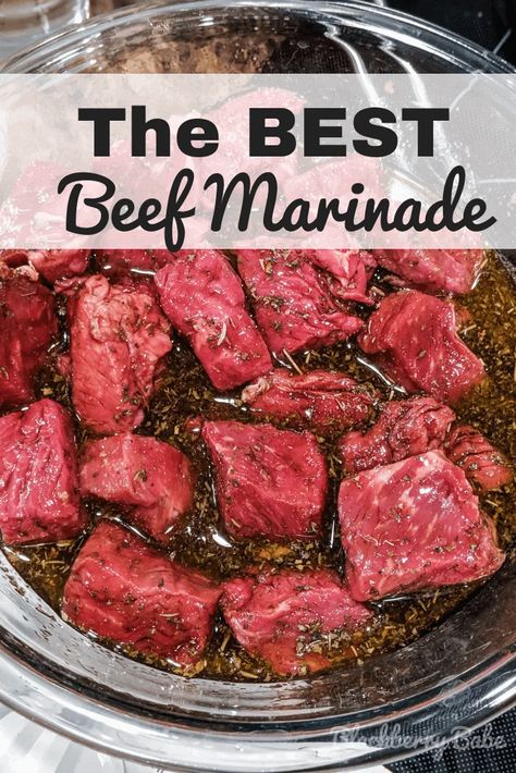 Marinated Beef Kabobs, Beef Kabob Marinade, Kabob Marinade, Beef Kabob Recipes, Resep Steak, Recipes Steak, Recipes Sides, Beef Marinade, Steak Kabobs