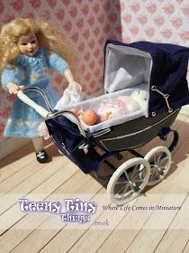 1960s Dolls, Carriage Stroller, Vintage Pram, Modern Dollhouse Furniture, Dollhouse Nursery, Baby Buggy, Prams And Pushchairs, Dolls Prams, Baby Prams